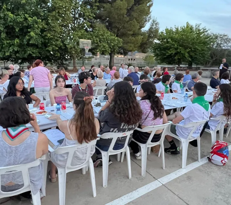 Cena del hambre de la comarcal de Manos Unidas Valencia en Canals.