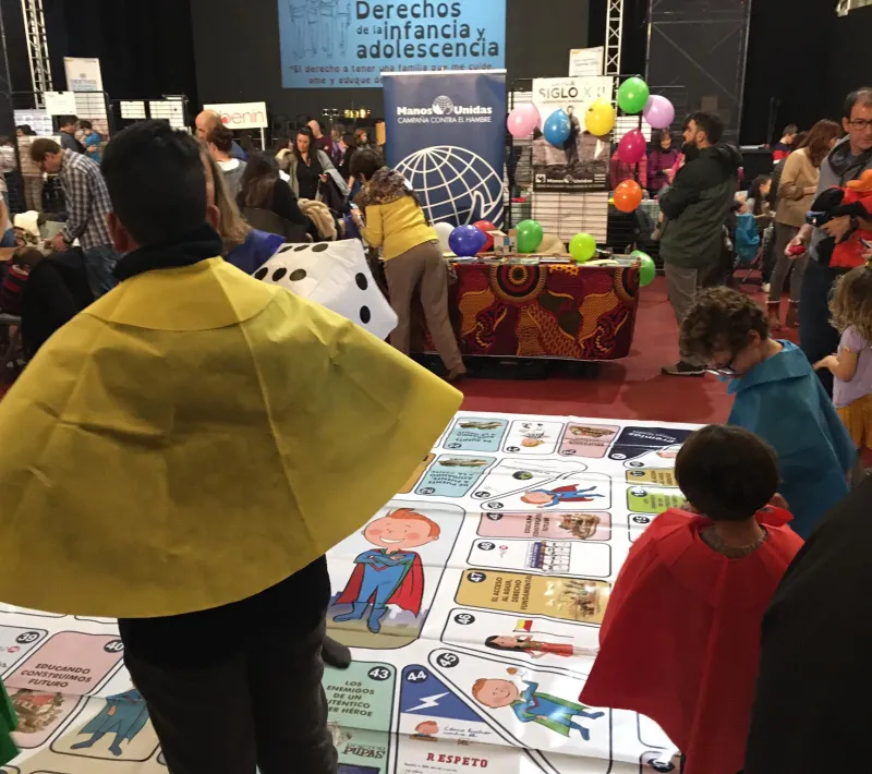 Manos Unidas en la fiesta de los derechos de la infancia en Alcobendas 2019