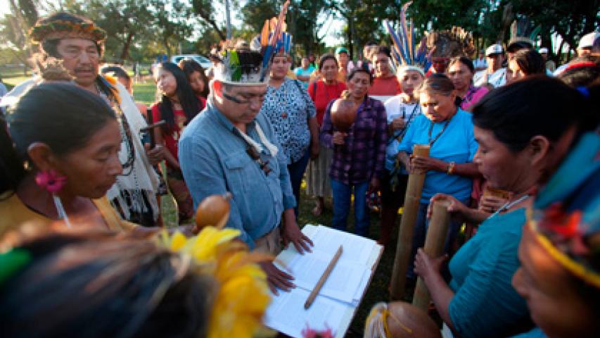 La lucha en defensa del territorio de los indígenas guaraní-kaiowá