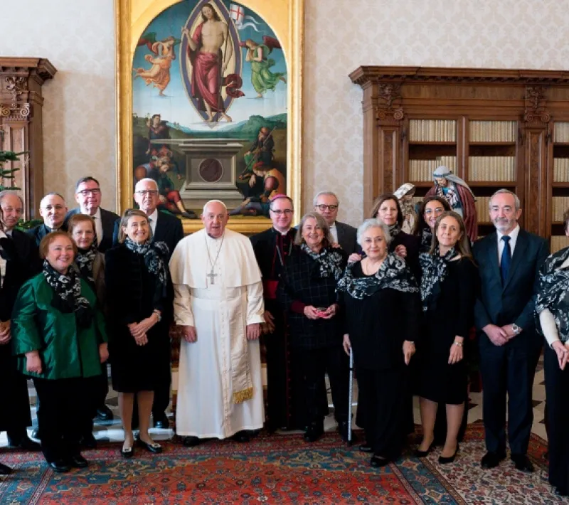 Audiencia privada de Manos Unidas con el papa Francisco en 2024. Foto: Vatican Media