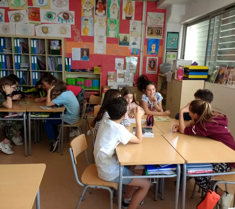 Realizamos un taller en el colegio Collserola