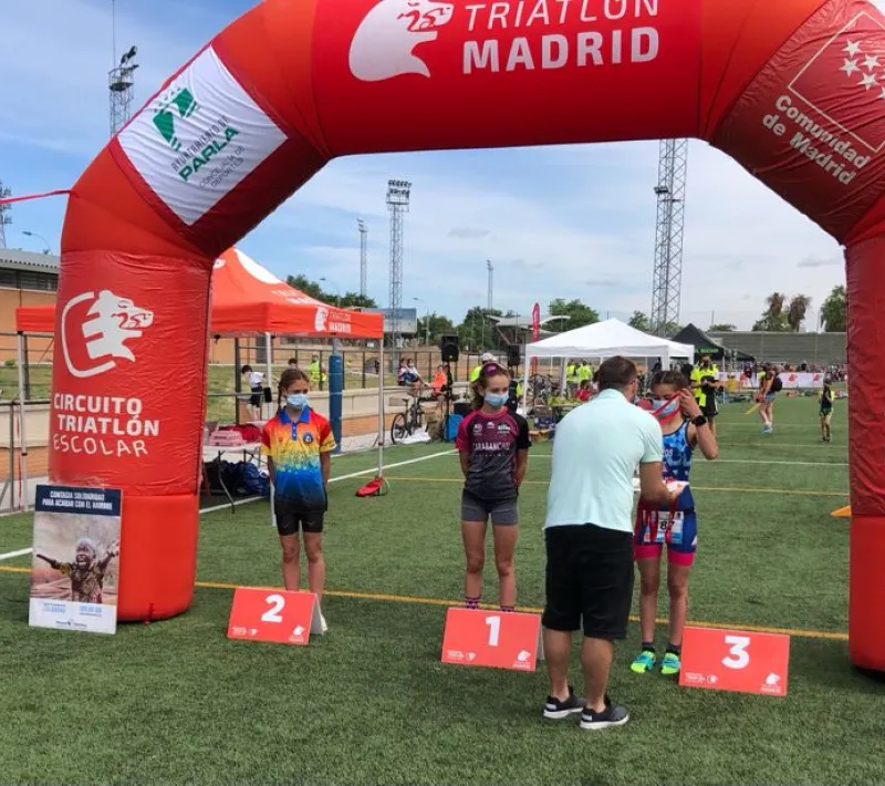 i triatlon de parla podio fem rem