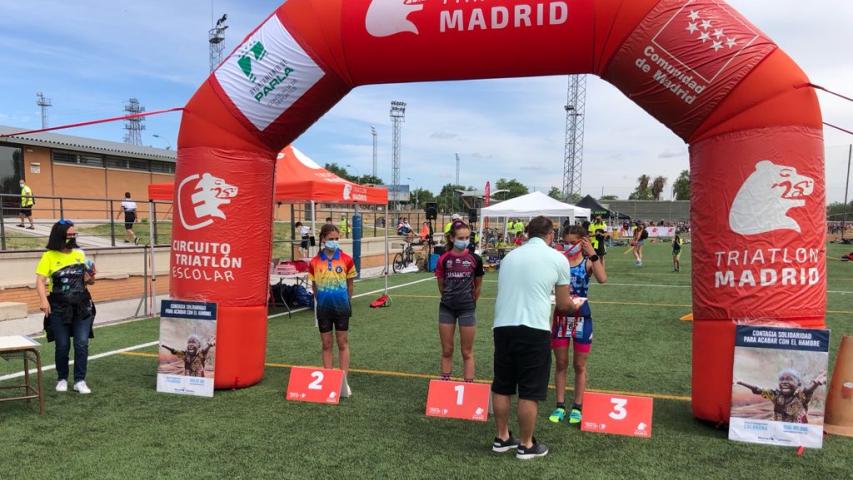 i triatlon de parla podio fem rem
