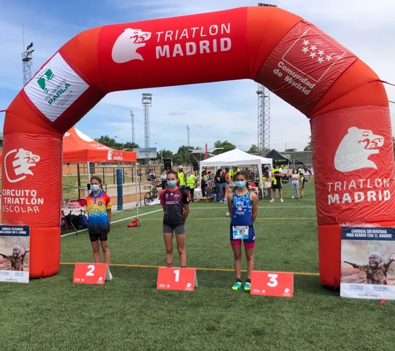 i triatlon de parla podio fem