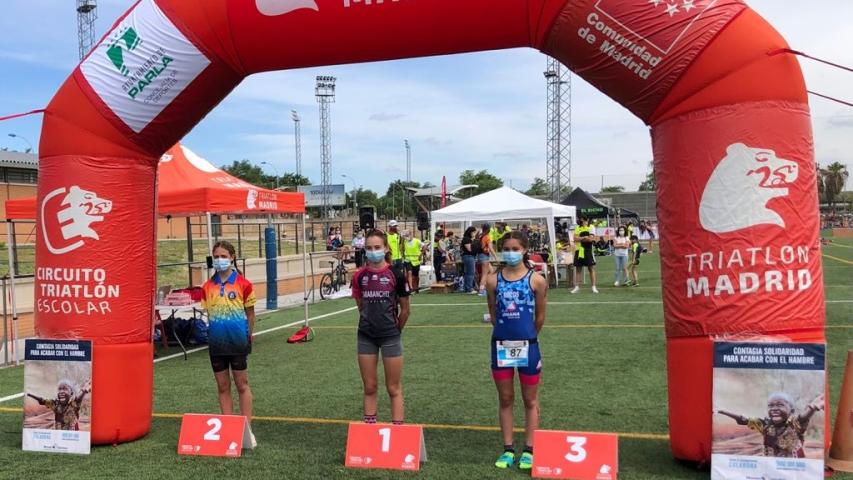 i triatlon de parla podio fem