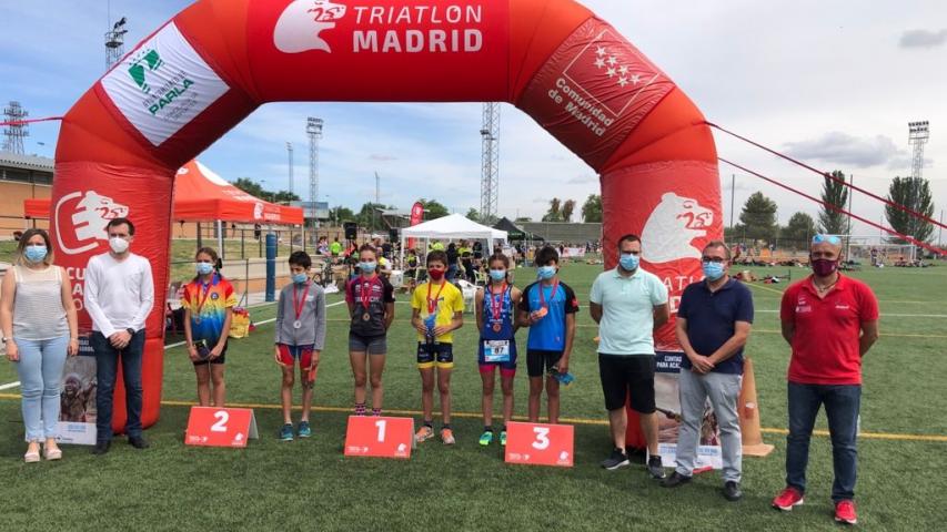 i triatlon de parla podio mixto
