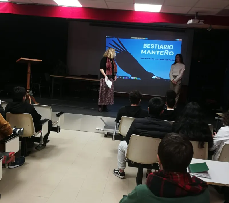 Sensibilización de Manos Unidas Madrid en el IES Tirso de Molina
