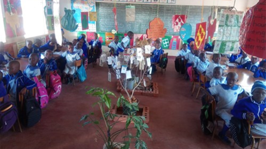 Nuevas aulas para niños de primaria de familias muy humildes en Zimbabue. Manos Unidas Valencia