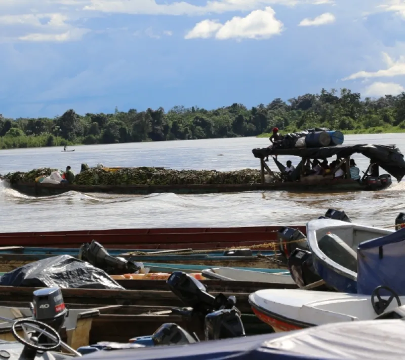 Río Atrato en el Chocó. Colombia. Foto: Manos Unidas. María José Pérez