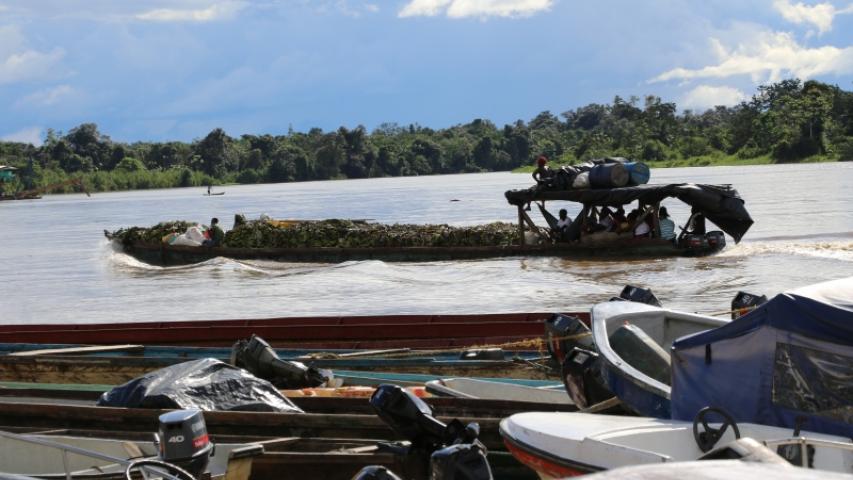 Río Atrato en el Chocó. Colombia. Foto: Manos Unidas. María José Pérez