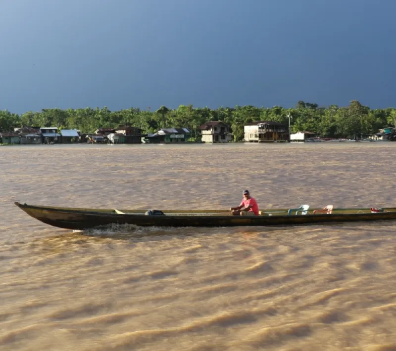 Río Atrato en el Chocó. Colombia. Foto: Manos Unidas. María José Pérez