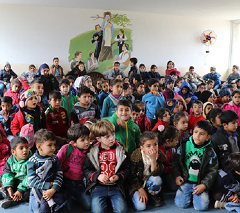 Niños Sirios en el proyecto Fratelli