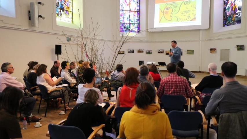 Taller sobre nuevas narrativas en el Foro de Cambio Sistémico-Foto Marta Isabel González/Manos Unidas