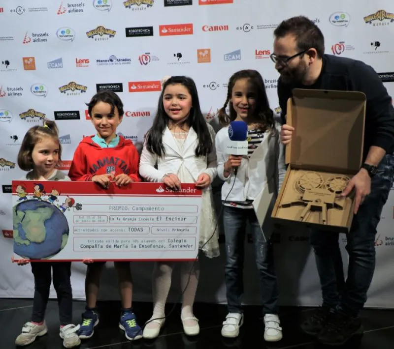 Final Escuelas festival de Clipmetrajes. Ganador de Primaria: Foto:Marta Carreño