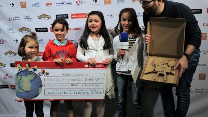 Final Escuelas festival de Clipmetrajes. Ganador de Primaria: Foto:Marta Carreño