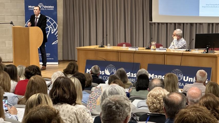 Conferencias y actividades realizadas durante las Jornadas de Formación 2024. Fotografía: Manos Unidas.