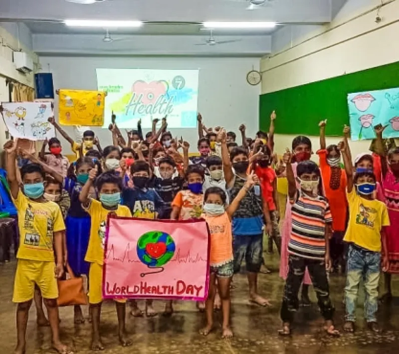 Foto de actividades educativas y sanitarias en Seva Kendra Calcuta