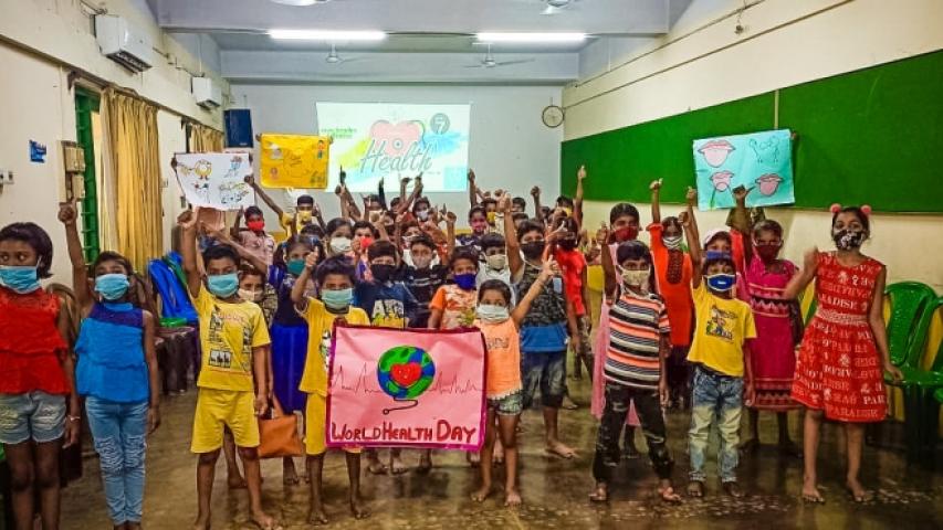 Foto de actividades educativas y sanitarias en Seva Kendra Calcuta