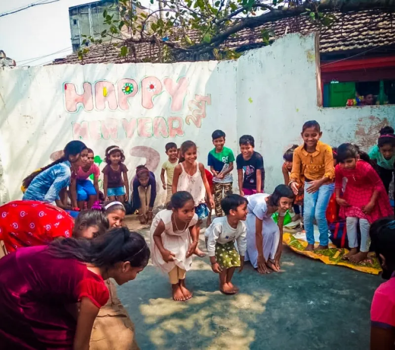 Foto de actividades educativas y sanitarias en Seva Kendra Calcuta