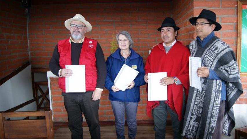 Foto Manos Unidas - Convenio Ecuador