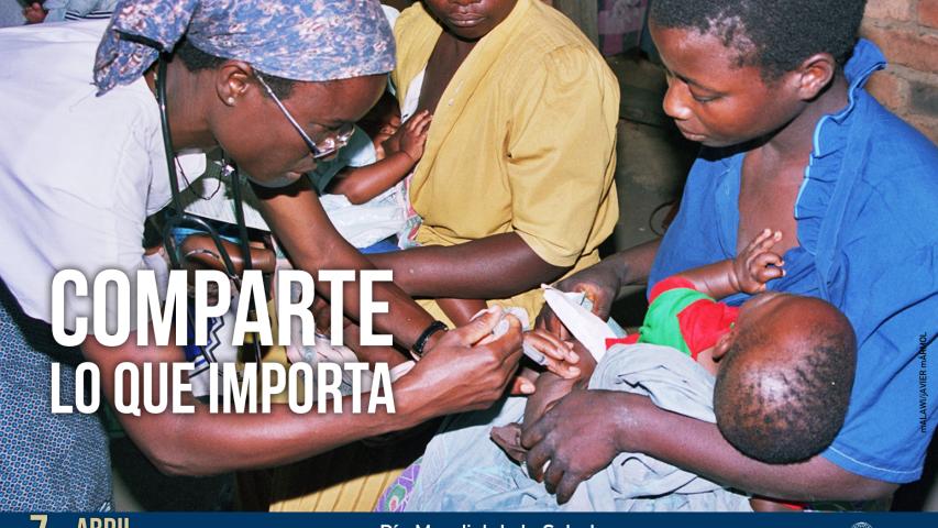 Imagen de Manos Unidas para el Día Mundial de la Salud 2018. Foto Javier Mámol/Manos Unidas