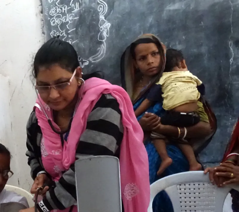 Día de la Salud- India - Odisha- Una imagen de uno de las capacitaciones en salud que se ofrecen. Foto Rocio Bonet/Manos Unidas