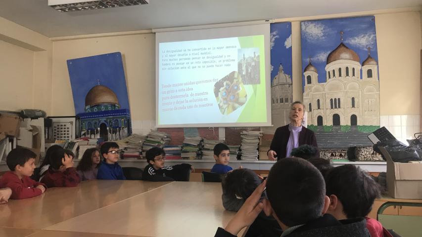 Alumnos de primaria CEIP San Pedro Apóstol.