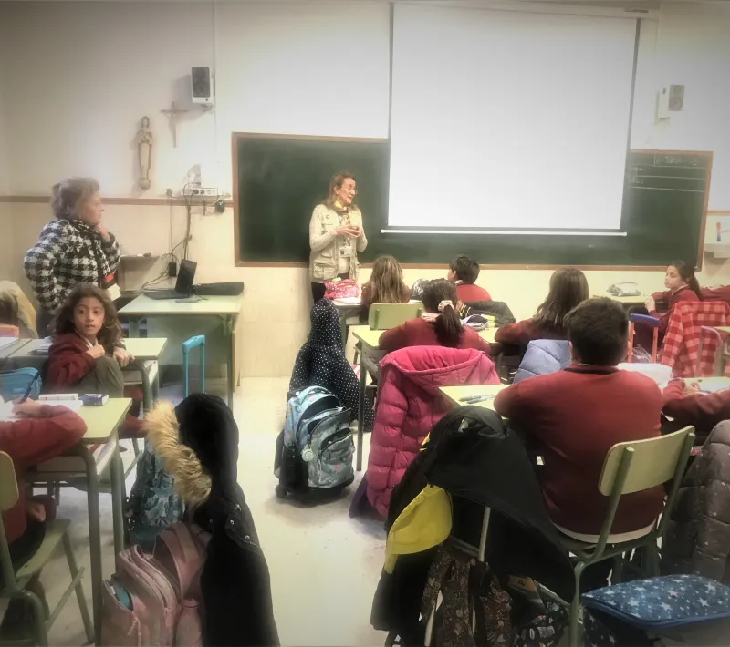 Alumnos de primaria de Adoratrices.
