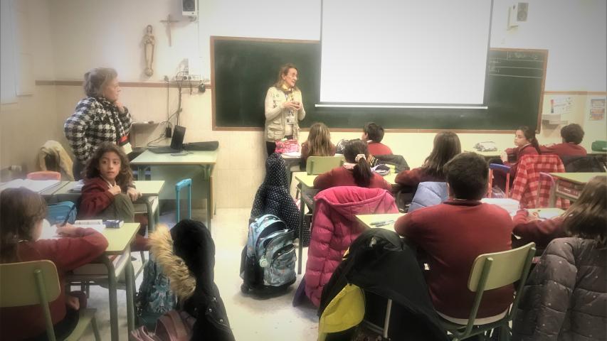 Alumnos de primaria de Adoratrices.