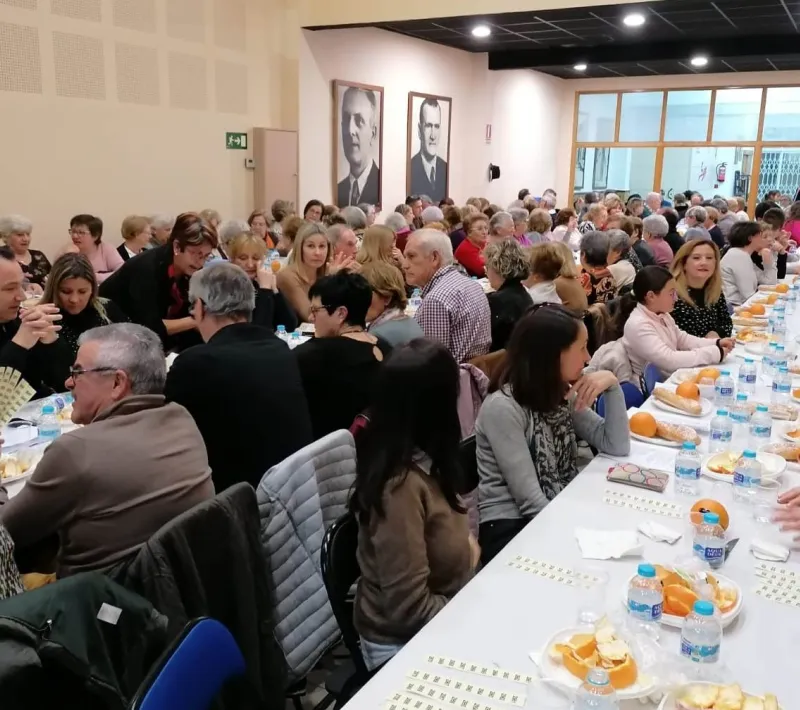 Cena del Hambre en  Manos Unidas Valencia celebrada en la localidad de Sollana.