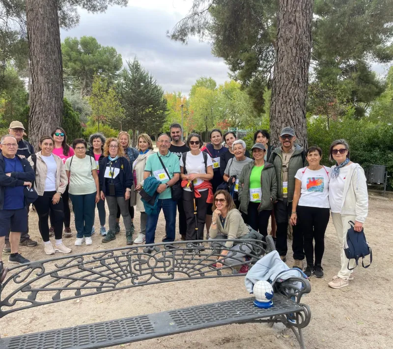 Participanes a la llegada a Rivas Vaciamadrid