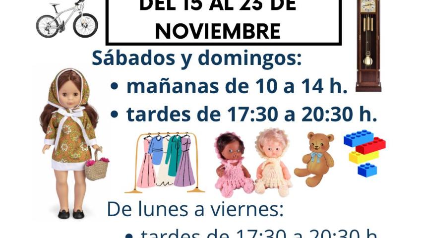 Cartel rastrillo solidario en Basílica - Parroquia de Santa Engracia