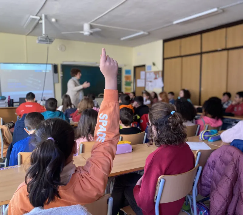 Alumnos de primaria CEIP El Doncel.