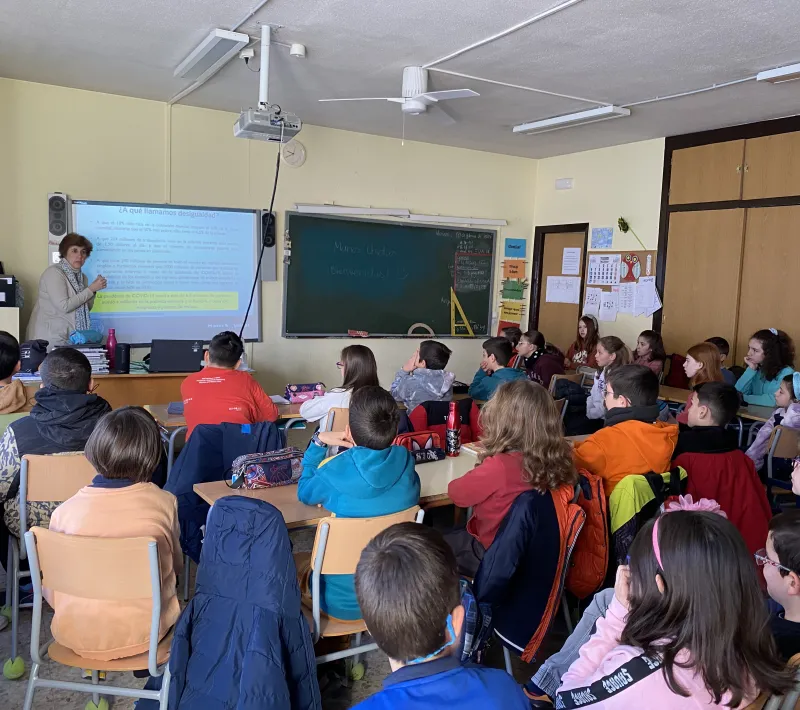 Alumnos de primaria CEIP El Doncel.