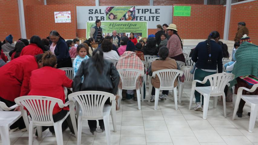 Proyectos para mujeres en Tijaraipa, Bolivia