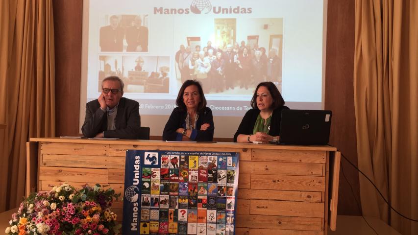 Presidenta Nacional, Secretario General y Presidenta-Delegada de la Delegación Diocesana de Terrassa