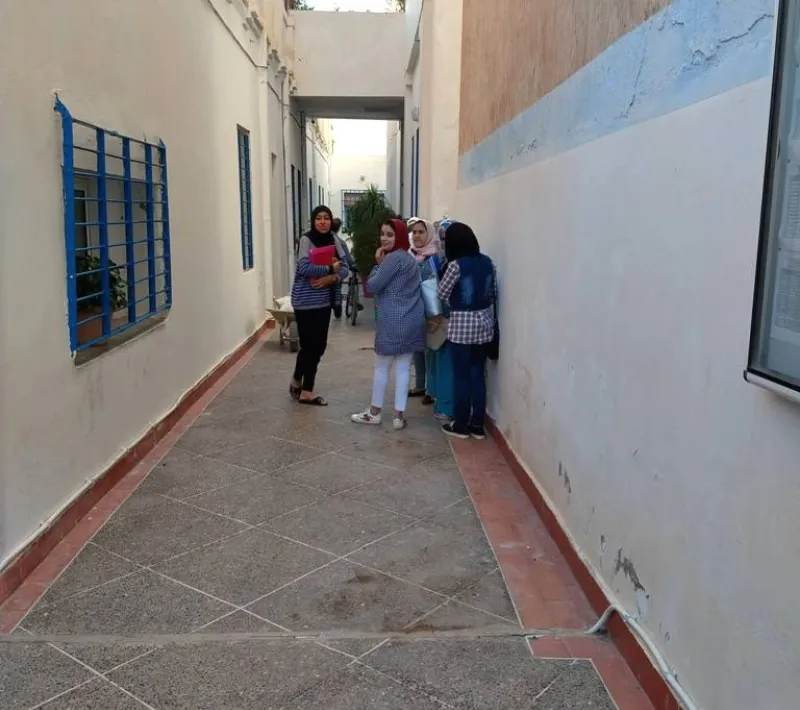 La entrada el Centro Baraka es un oasis de paz y tranquilidad.