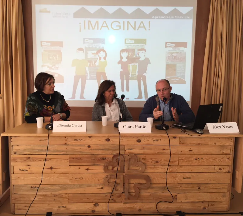 Àlex Visús, explicando la innovación pedagógica en las aulas