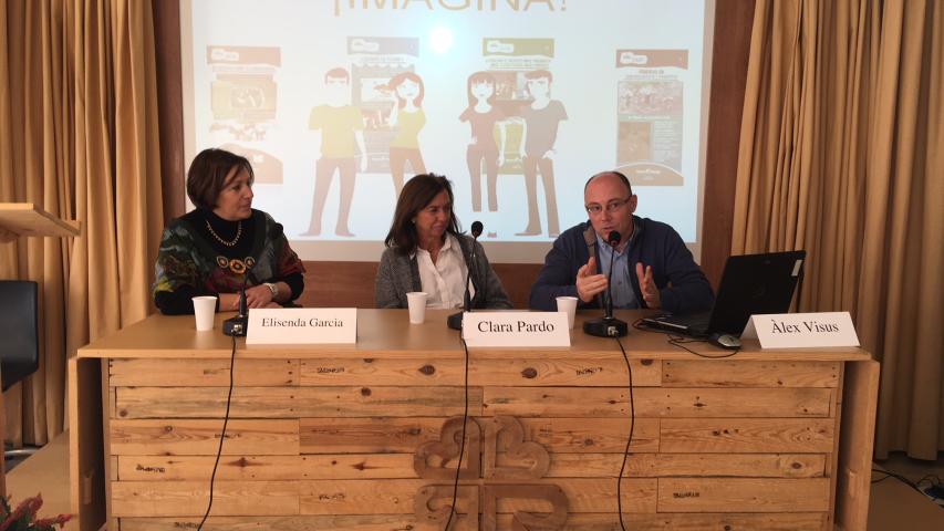 Àlex Visús, explicando la innovación pedagógica en las aulas