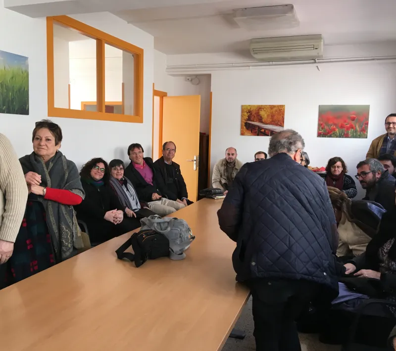 Acto en la sede de la delegación diocesana de Terrassa