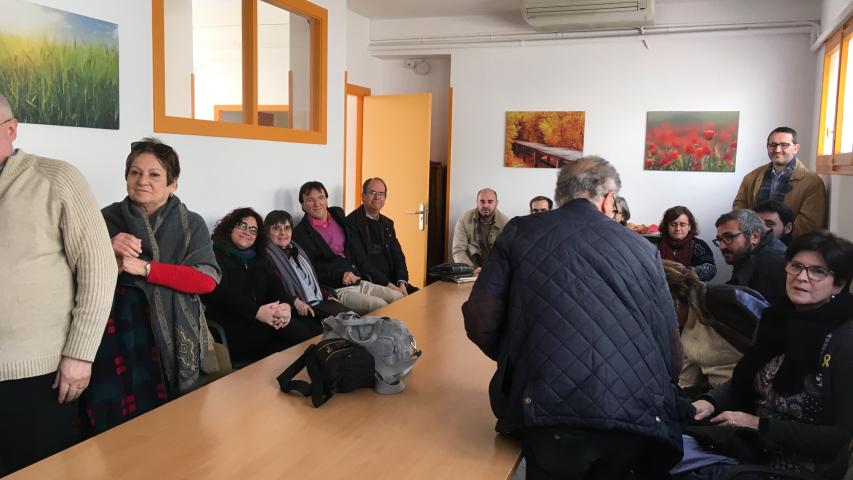 Acto en la sede de la delegación diocesana de Terrassa