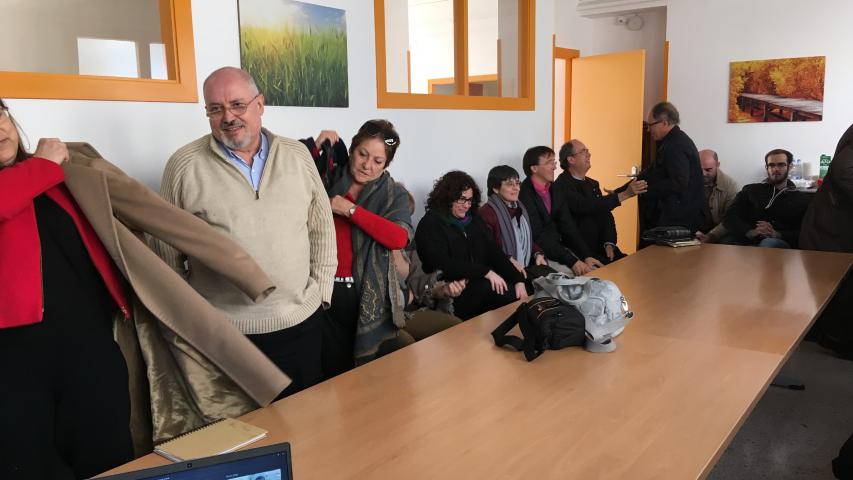 Acto en la sede de la delegación diocesana de Terrassa