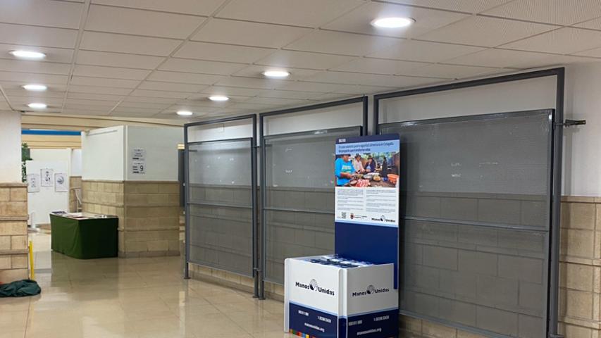 Civivox Jus la Rocha: stand del proyecto de Bolivia financiado por el Ayuntamiento de Pamplona