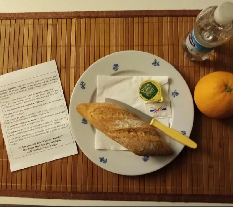 La comarcal de Albal organiza la Cena del Hambre Simbólica. Manos Unidas Valencia