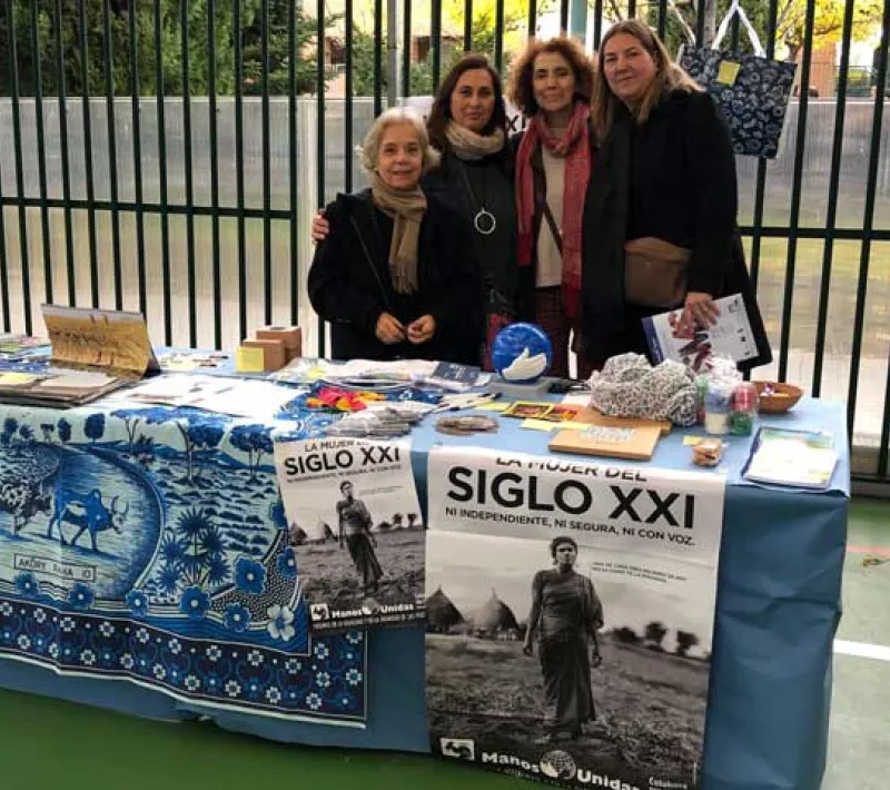 Manos Unidas en la Jornada Solidaria 2019 del colegio El Valle de Valdebernardo