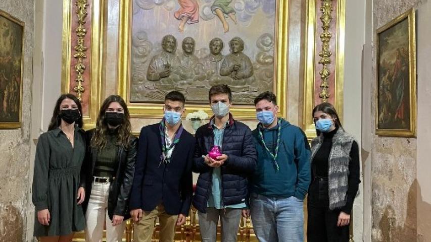 Grupo de jóvenes de los Juniors de Santa Catalina de Alcira.