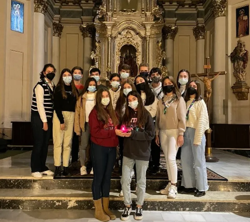 Grupo de jóvenes de Juniors de Santa Catalina de Alcira.