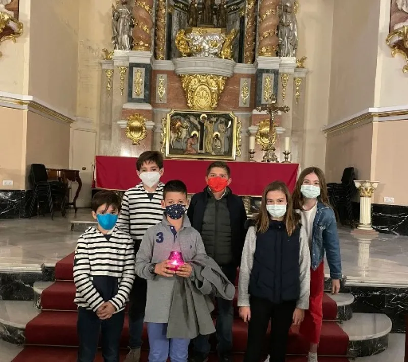 Grupo de jóvenes de Juniors de Santa Catalina de Alcira.
