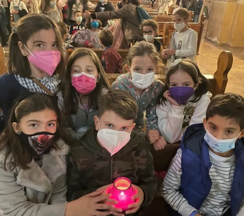 Grupo de niños de Juniors de Santa Catalina de Alcira.