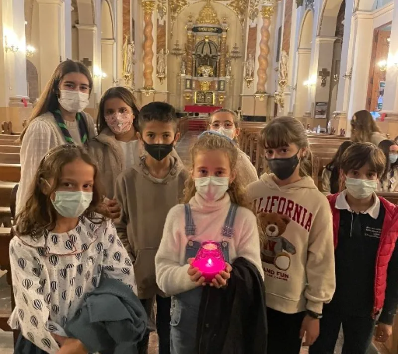 Grupo de niños de Juniors de Santa Catalina de Alcira.